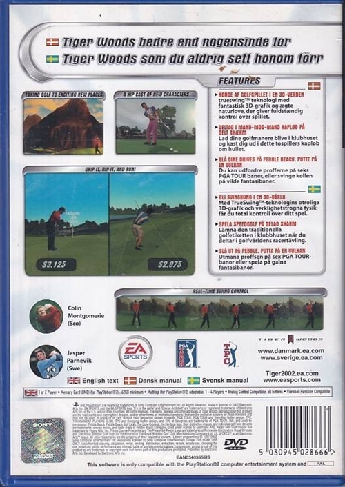 Tiger Woods PGA Tour 2002 - PS2 (B Grade) (Genbrug)